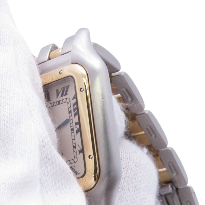 カルティエ パンテール 2ロウ LM W25027B6 Cartier 腕時計 アイボリー文字盤 クォーツ