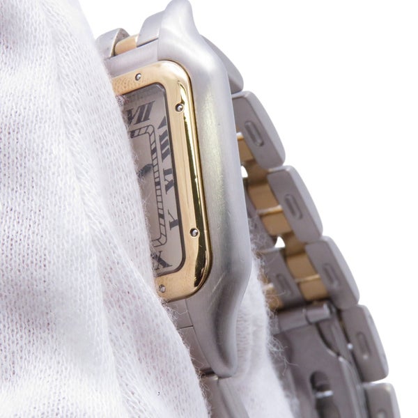 カルティエ パンテール 2ロウ LM W25027B6 Cartier 腕時計 アイボリー文字盤 クォーツ
