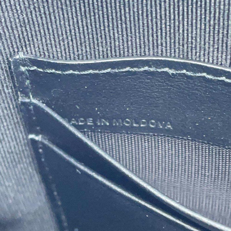 バーバリー トートバッグ チェック ロゴ PVC レザー BURBERRY 2wayショルダー ハンドバッグ 黒