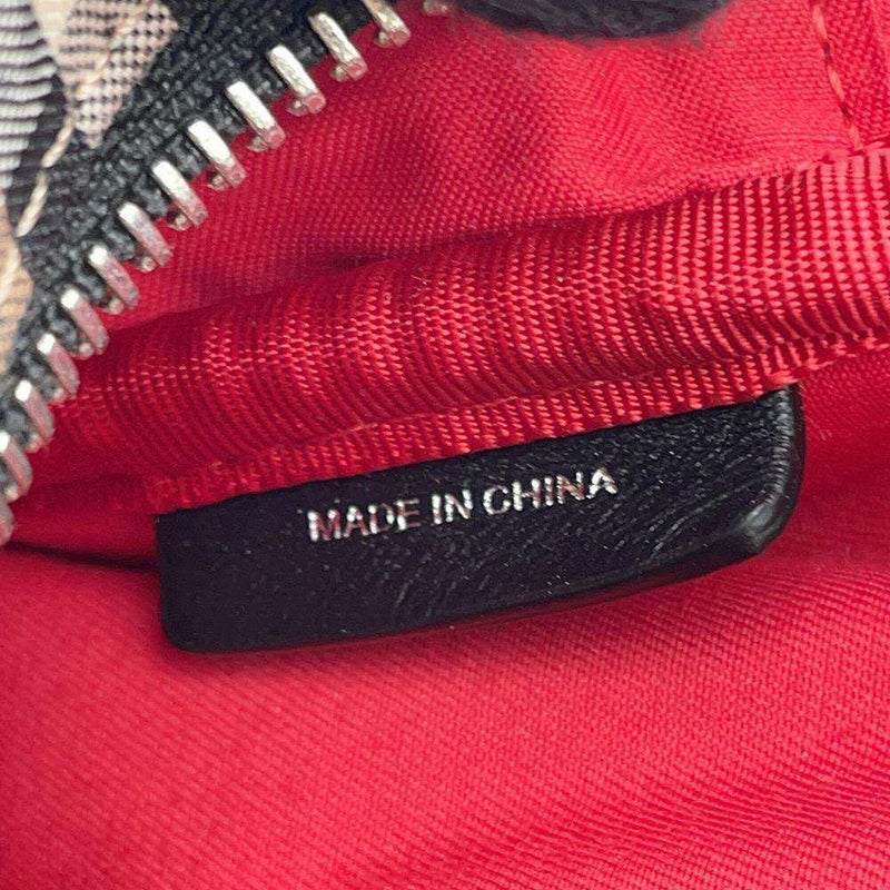 バーバリー ボディバッグ ナイロン BURBERRY バッグ ウエストポーチ 黒