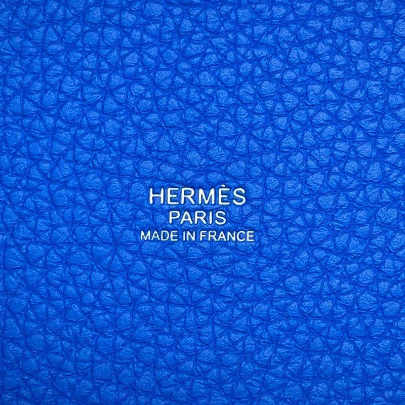 エルメス ハンドバッグ ピコタンロックMM ブルーフランス/シルバー金具 トリヨンクレマンス W刻印