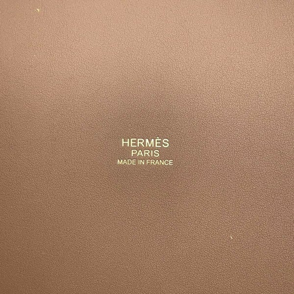 エルメス ハンドバッグ ピコタンロックPM カーゴ エクリュ/エトゥープ/ゴールド金具 トワルゴエラン/スイフト B刻印