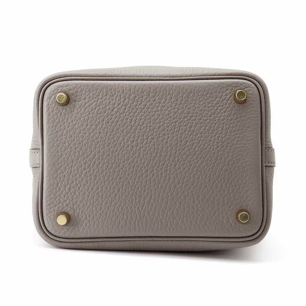 エルメス ハンドバッグ ピコタンロックPM グリメイヤー/ゴールド金具 トリヨンクレマンス W刻印