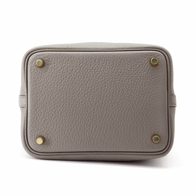 エルメス ハンドバッグ ピコタンロックPM グリメイヤー/ゴールド金具 トリヨンクレマンス W刻印