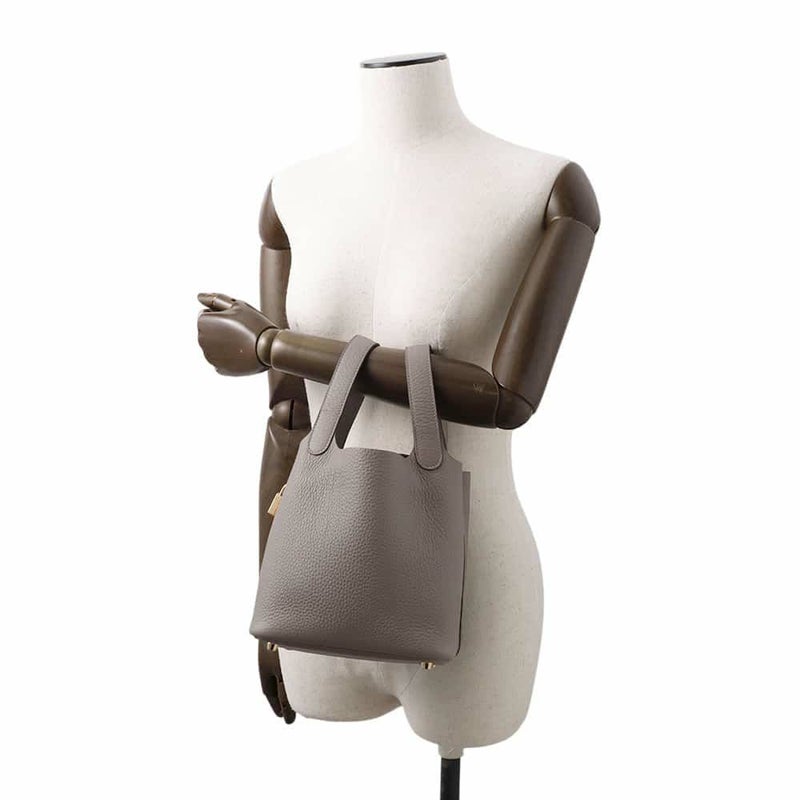 エルメス ハンドバッグ ピコタンロックPM グリメイヤー/ゴールド金具 トリヨンクレマンス W刻印