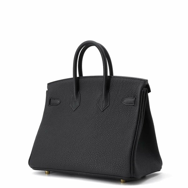 エルメス バーキン25 ブラック/ゴールド金具 トゴ W刻印 HERMES Birkin ハンドバッグ 黒