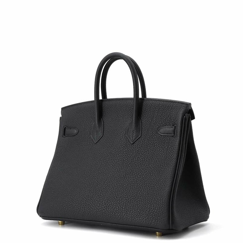 エルメス バーキン25 ブラック/ゴールド金具 トゴ W刻印 HERMES Birkin ハンドバッグ 黒