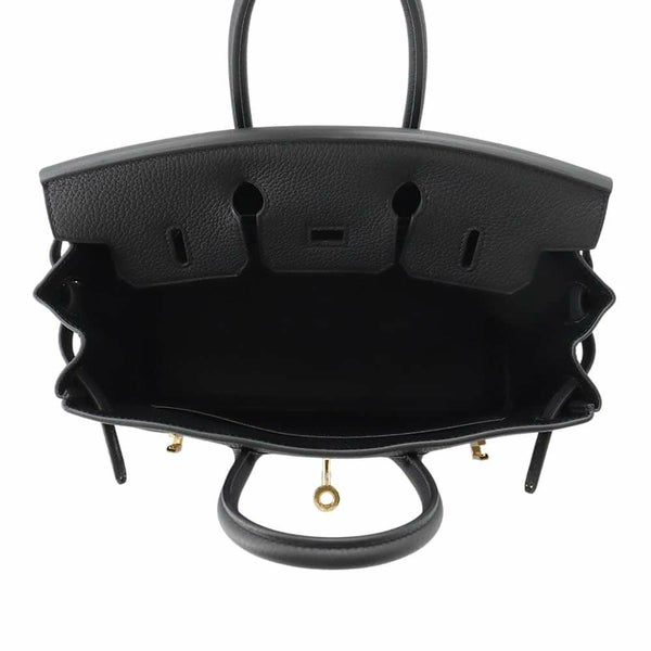 エルメス バーキン25 ブラック/ゴールド金具 トゴ W刻印 HERMES Birkin ハンドバッグ 黒