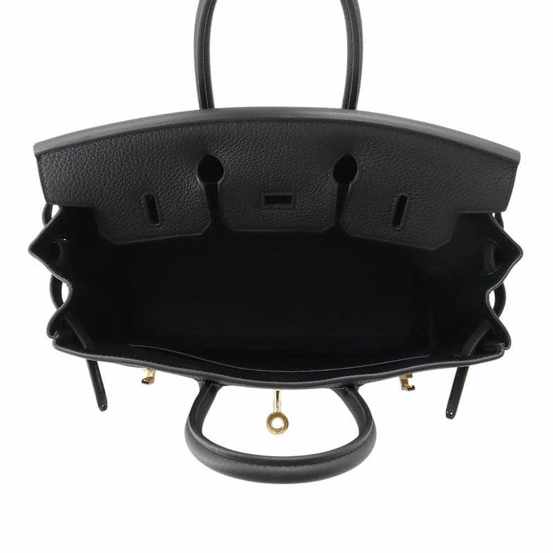 エルメス バーキン25 ブラック/ゴールド金具 トゴ W刻印 HERMES Birkin ハンドバッグ 黒