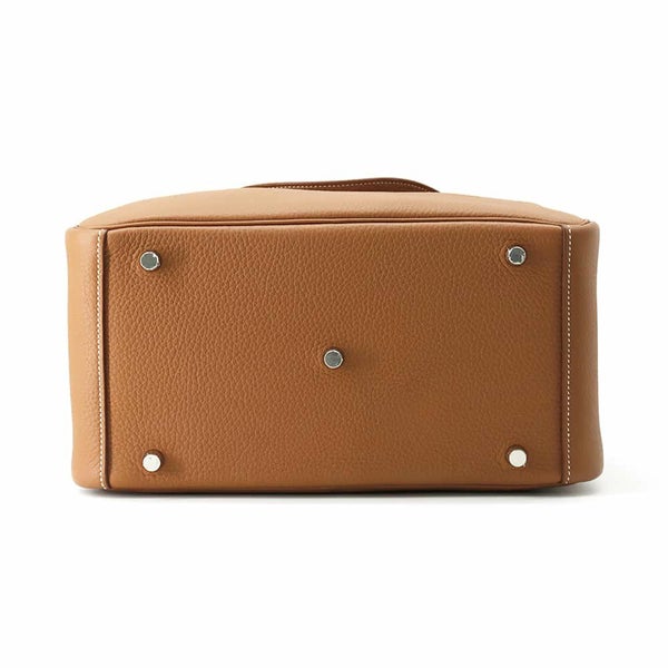 エルメス ハンドバッグ リンディ30 ゴールド/シルバー金具 トリヨンクレマンス W刻印 2wayショルダー