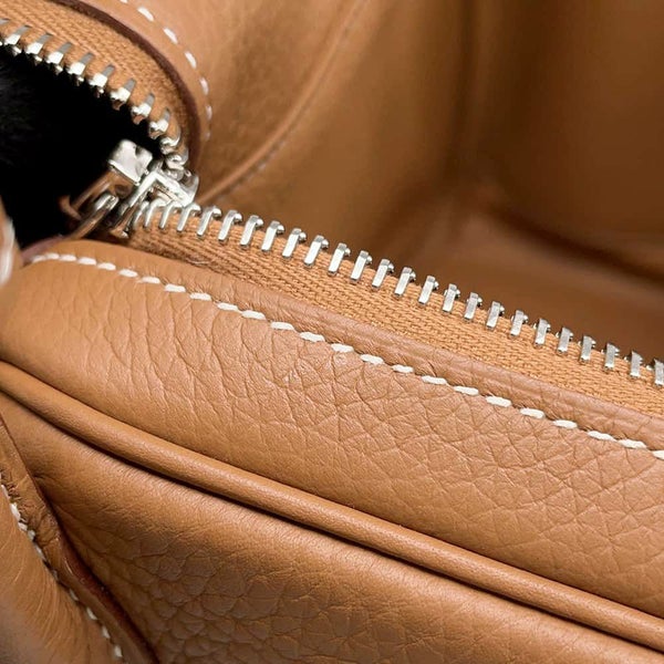 エルメス ハンドバッグ リンディ30 ゴールド/シルバー金具 トリヨンクレマンス W刻印 2wayショルダー