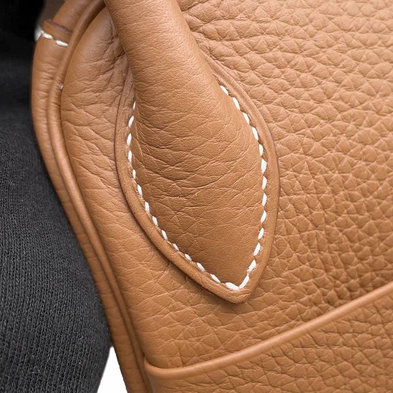 エルメス ハンドバッグ リンディ30 ゴールド/シルバー金具 トリヨンクレマンス W刻印 2wayショルダー