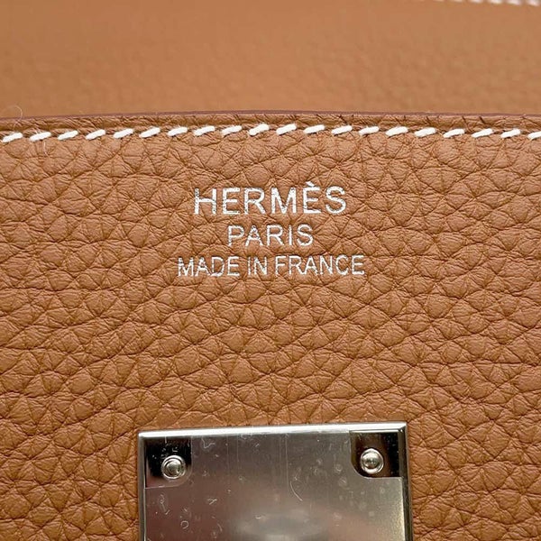 エルメス バーキン35 ゴールド/シルバー金具 トゴ W刻印 HERMES Birkin ハンドバッグ
