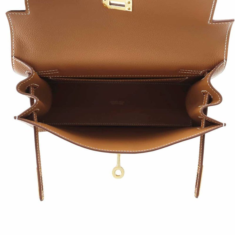 エルメス ショルダーバッグ ケリーダンス2 ゴールド/ゴールド金具 エバーカラー W刻印 クラッチバッグ