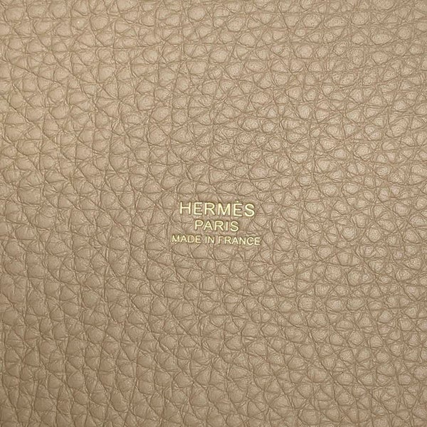 エルメス ハンドバッグ ピコタンロックPM ベージュマルファ/ゴールド金具 トリヨンクレマンス W刻印