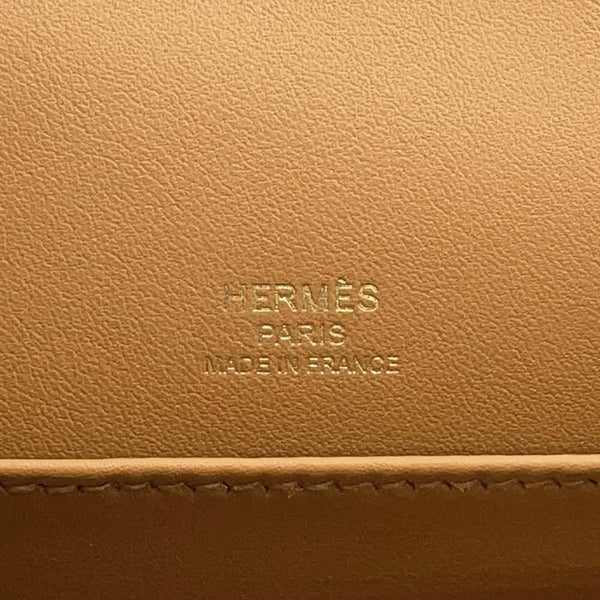 エルメス ショルダーバッグ ゲタ キャメル/ゴールド金具 シェブルミゾル W刻印 HERMES バッグ シェーブル