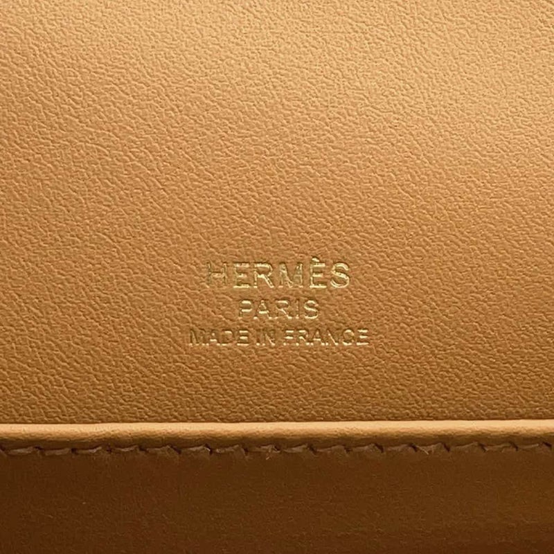 エルメス ショルダーバッグ ゲタ キャメル/ゴールド金具 シェブルミゾル W刻印 HERMES バッグ シェーブル