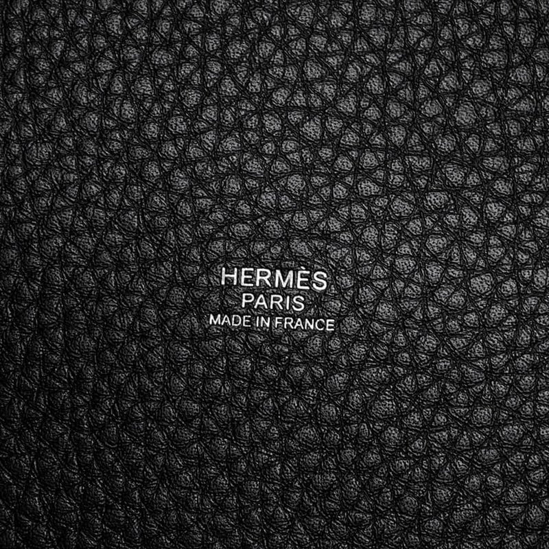 エルメス ハンドバッグ ピコタンロックPM ブラック/シルバー金具 トリヨンクレマンス W刻印 黒