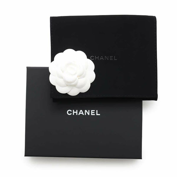 シャネル コインケース ココマーク マトラッセ L字ファスナー コンパクトウォレット カーフレザー AP3997 カードケース 黒