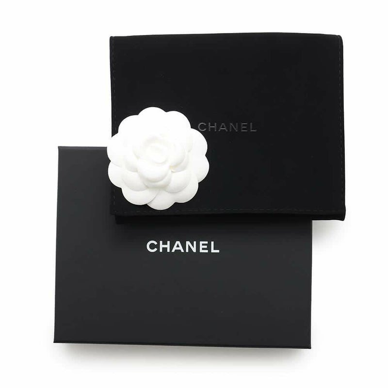 シャネル コインケース ココマーク マトラッセ L字ファスナー コンパクトウォレット カーフレザー AP3997 カードケース 黒