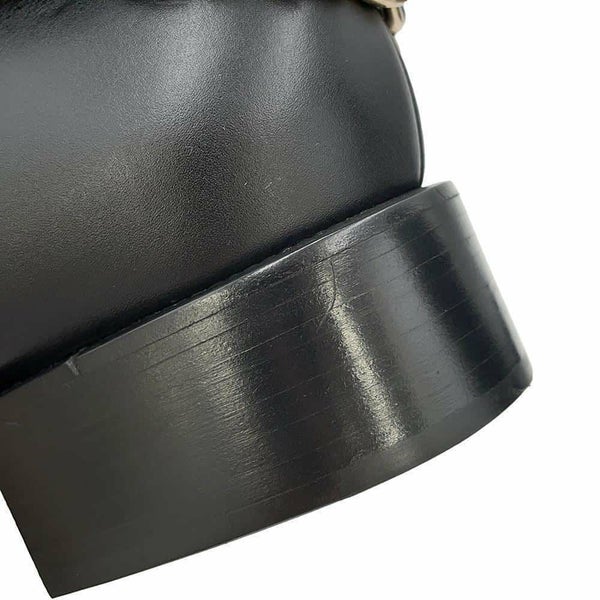 シャネル ロングブーツ ココマーク チェーン レディースサイズ37C G39171 CHANEL 靴 黒