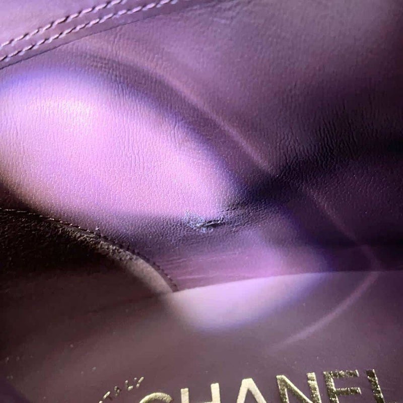 シャネル ロングブーツ ココマーク チェーン レディースサイズ37C G39171 CHANEL 靴 黒