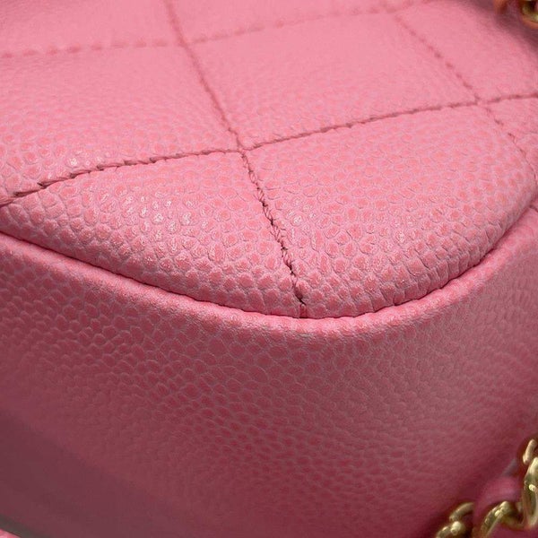 シャネル チェーンショルダーバッグ マトラッセ ココマーク カメラバッグ キャビアスキン CHANEL 2way