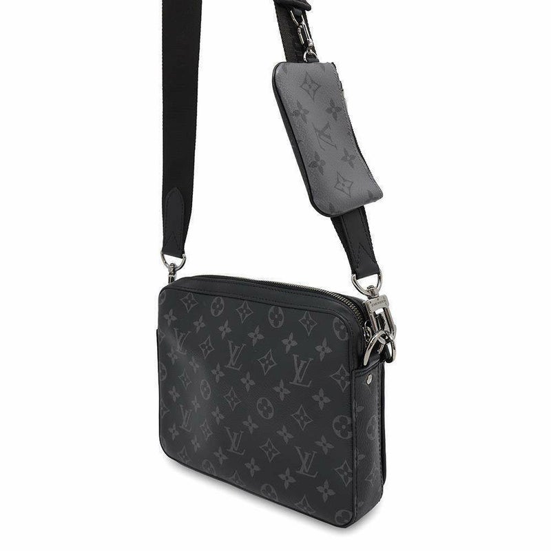 ルイヴィトン ショルダーバッグ モノグラム・エクリプス リバース トリオ・メッセンジャー M69443 LOUIS VUITTON 黒 ブラック