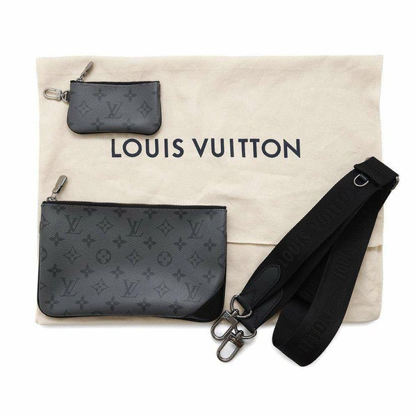 ルイヴィトン ショルダーバッグ モノグラム・エクリプス リバース トリオ・メッセンジャー M69443 LOUIS VUITTON 黒 ブラック