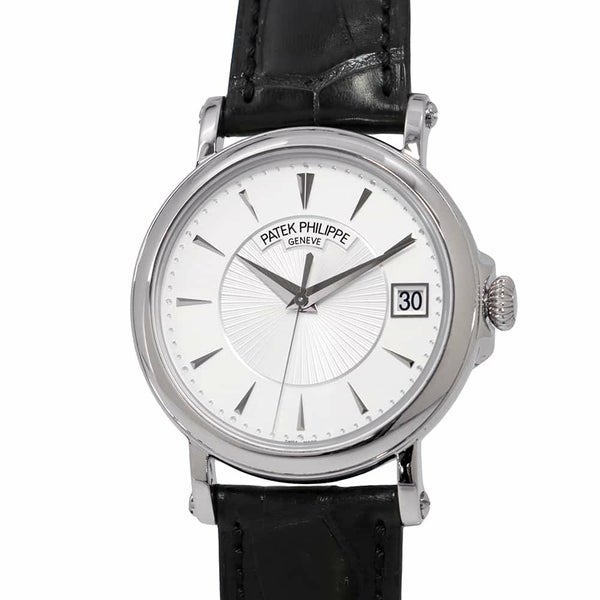 パテックフィリップ カラトラバ オフィサー 5153G-010 PATEK PHILIPPE 腕時計 シルバー文字盤