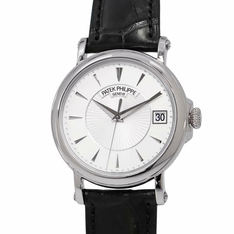 パテックフィリップ カラトラバ オフィサー 5153G-010 PATEK PHILIPPE 腕時計 シルバー文字盤