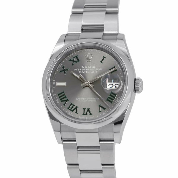 ロレックス デイトジャスト36 126200 ROLEX 腕時計 スレート文字盤 ローマン
