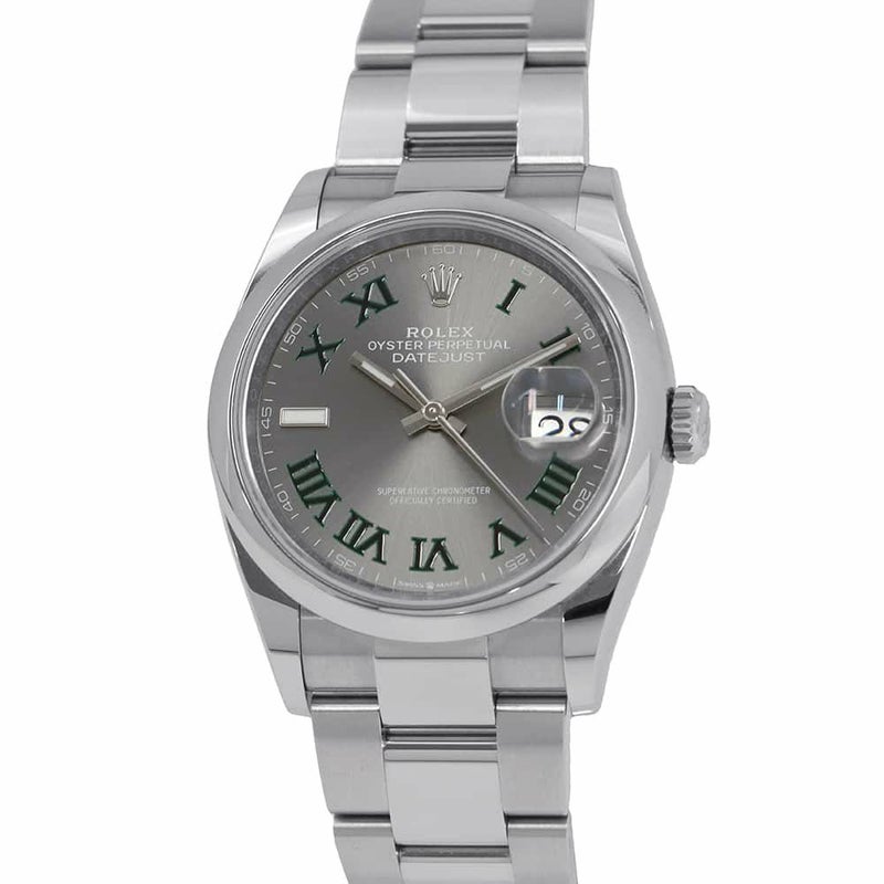 ロレックス デイトジャスト36 126200 ROLEX 腕時計 スレート文字盤 ローマン