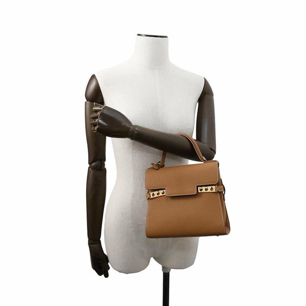 デルヴォー ハンドバッグ タンペートPM クリスピーカーフレザー AA0612AMF0ADNDO 2way ブラウン デルボー