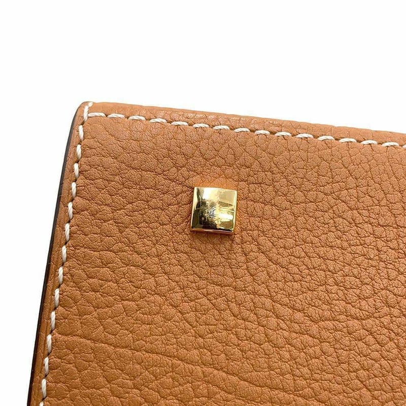 デルヴォー ハンドバッグ タンペートPM クリスピーカーフレザー AA0612AMF0ADNDO 2way ブラウン デルボー