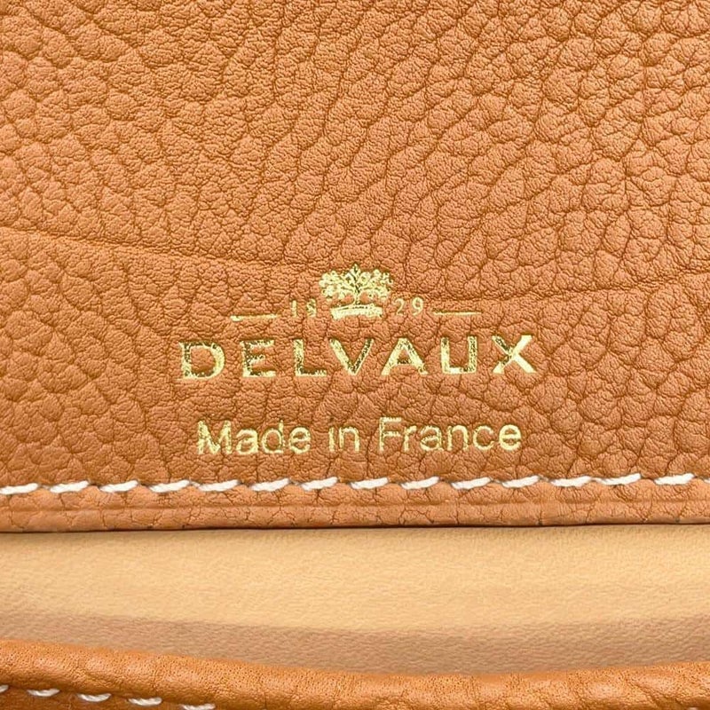 デルヴォー ハンドバッグ タンペートPM クリスピーカーフレザー AA0612AMF0ADNDO 2way ブラウン デルボー