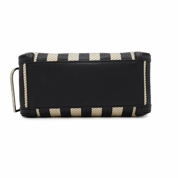 デルヴォー ハンドバッグ クールボックスMM カーフレザー ラフィア AA0457BBK0AOCPA DELVAUX 2way 黒