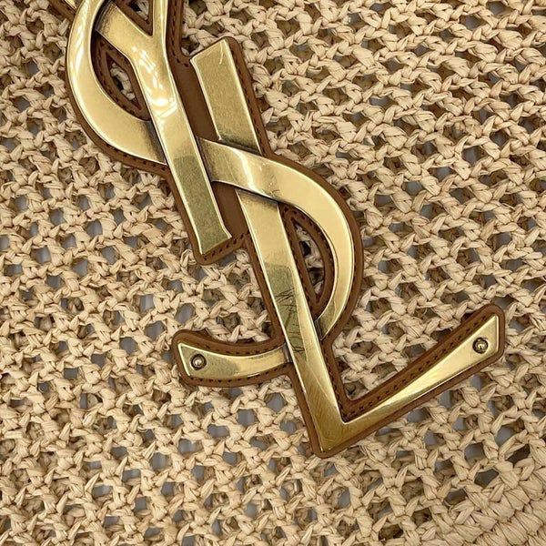 サンローランパリ トートバッグ イカール マキシ ショッピングバッグ ラフィアクロシェ 772191 SAINT LAURENT PARIS