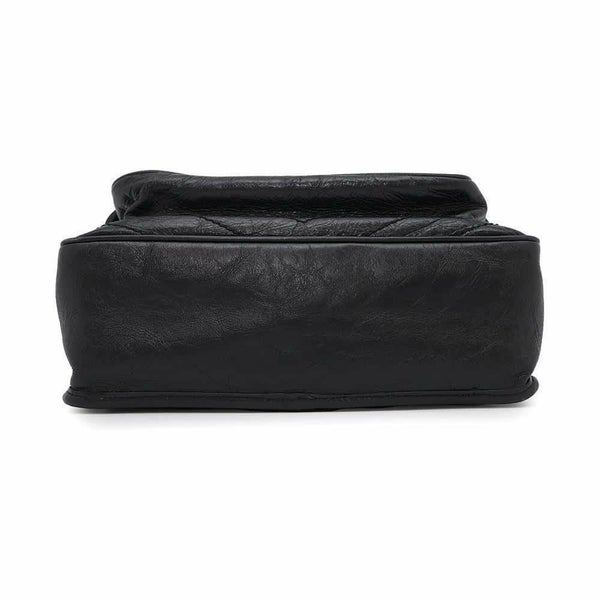 サンローランパリ チェーンショルダーバッグ ニキ ヴィンテージカーフレザー 498894 SAINT LAURENT PARIS 黒