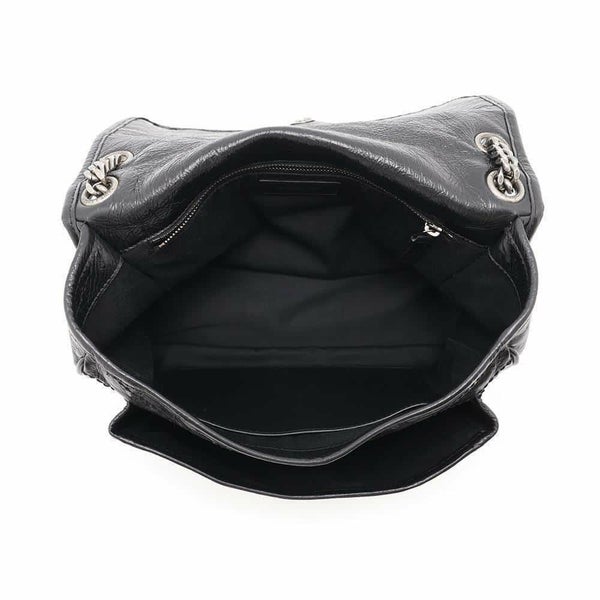 サンローランパリ チェーンショルダーバッグ ニキ ヴィンテージカーフレザー 498894 SAINT LAURENT PARIS 黒