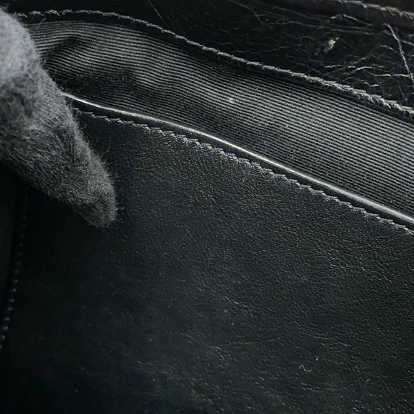 サンローランパリ チェーンショルダーバッグ ニキ ヴィンテージカーフレザー 498894 SAINT LAURENT PARIS 黒