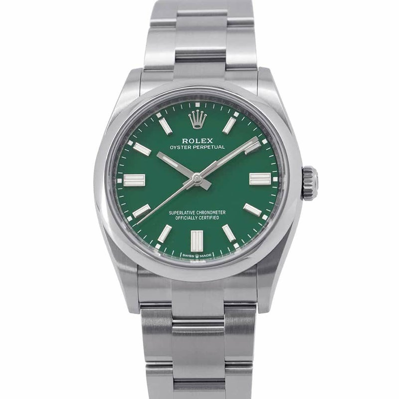 ロレックス オイスターパーペチュアル36 126000 ROLEX 腕時計 グリーン文字盤
