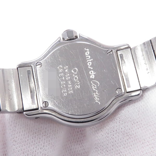 カルティエ サントスオクタゴン SM W2001683 Cartier 腕時計 アイボリー文字盤 クォーツ