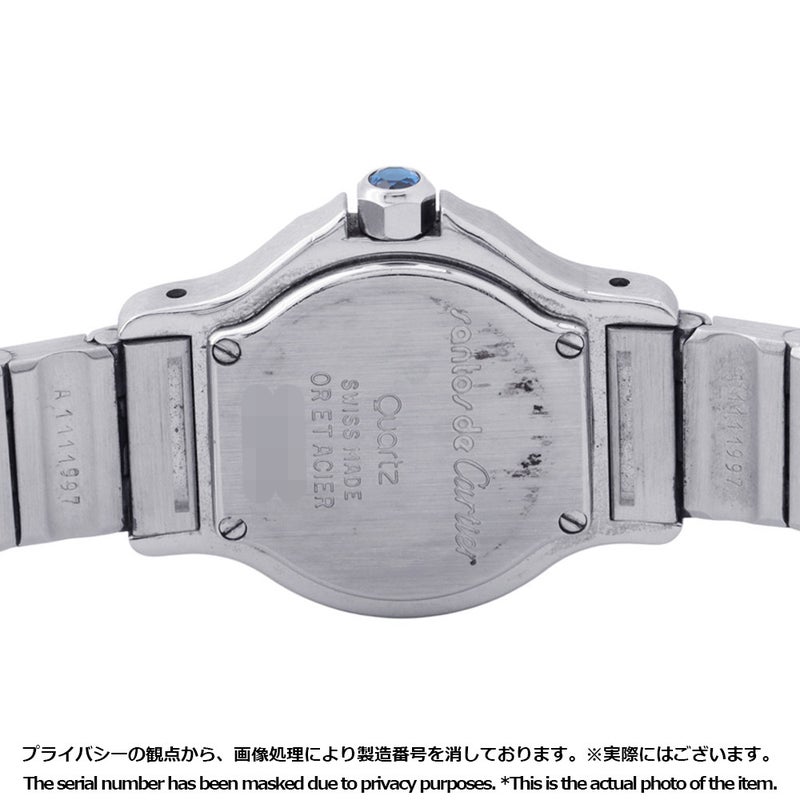 カルティエ サントスオクタゴン SM W2001683 Cartier 腕時計 アイボリー文字盤 クォーツ
