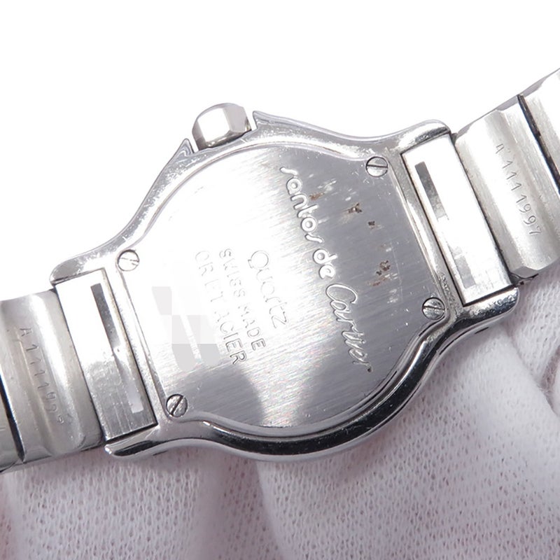 カルティエ サントスオクタゴン SM W2001683 Cartier 腕時計 アイボリー文字盤 クォーツ