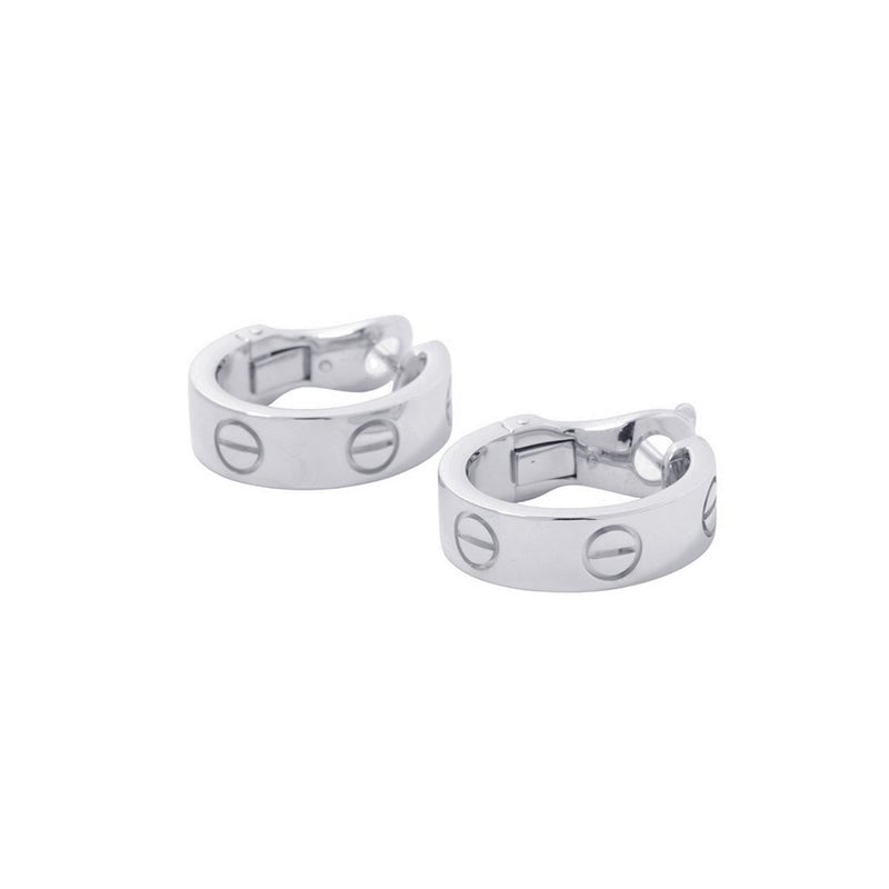カルティエ ピアス LOVE イヤリング K18WGホワイトゴールド B8022400 Cartier ラブ ジュエリー