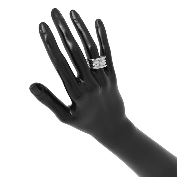 ブルガリ リング ビーゼロワン B-zero1 4バンド K18WGホワイトゴールド サイズ58 BVLGARI 指輪 ジュエリー