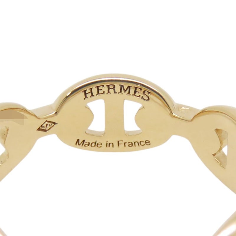 エルメス リング シェーヌダンクル アンシェネPM Enchainee K18YGイエローゴールド リングサイズ53 HERMES ジュエリー
