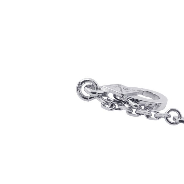 ヴァンクリ ネックレス ローズ ド ノエル クリップ スモール グレー マザーオブパール/ダイヤ 6P 計0.48ct K18WG VCARD30400