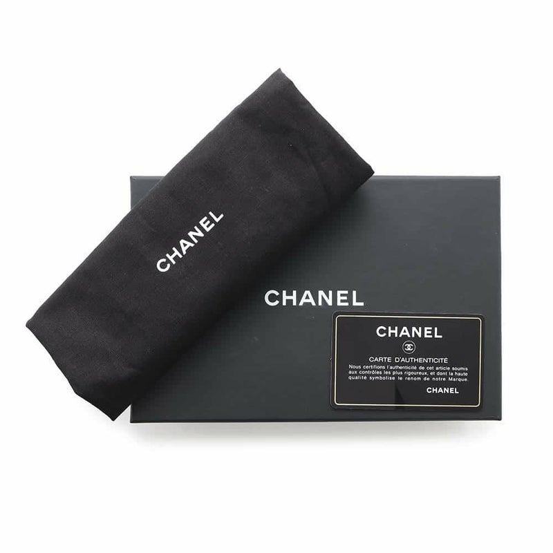 シャネル ポーチ ココマーク マトラッセ コスメポーチ ラムスキン A80909 CHANEL 小物入れ 化粧ポーチ 黒
